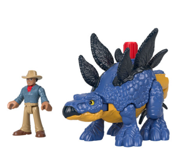 Imaginext Jurassic World Dominion Stegosaurus and Dr. Grant