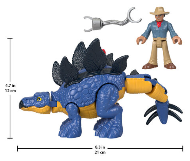 Imaginext Jurassic World Dominion Stegosaurus and Dr. Grant - Image 3